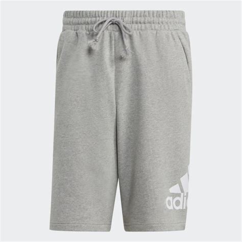 adidas Essentials Big Logo French Terry Shorts 'Grey' IC9403.